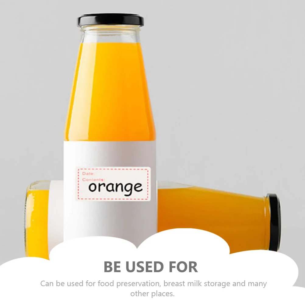 

1 Roll Waterproof Oil-Proof Multi-Function Bottle Label Stickers Portable Food Storage Milk Marking Self-Adhesive Label Sticker