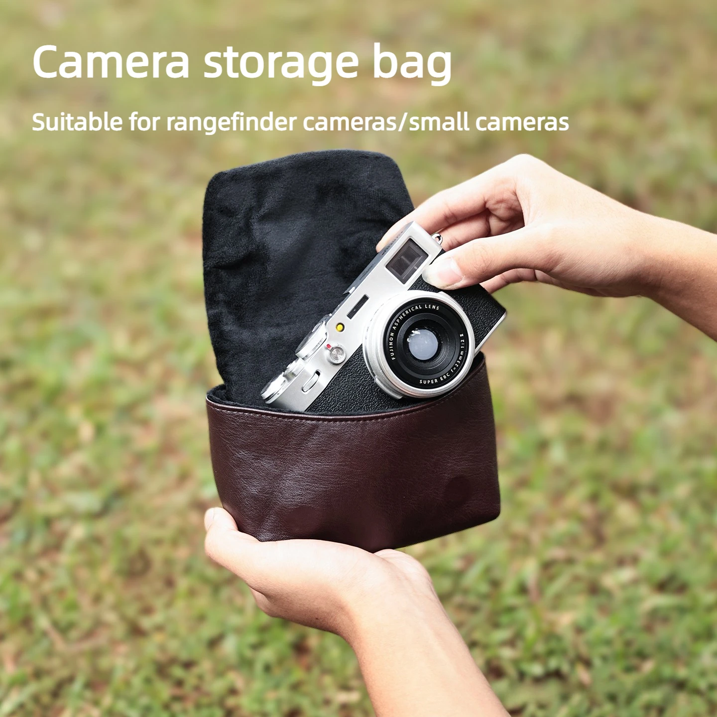 Camera Bag Suitable For Fujifilm EVO X-half X100VI Canon V1 Ricoh GR2 GR3X GR4 Sony ZV1 RX100 M6 M7 Vintage Camera Bag