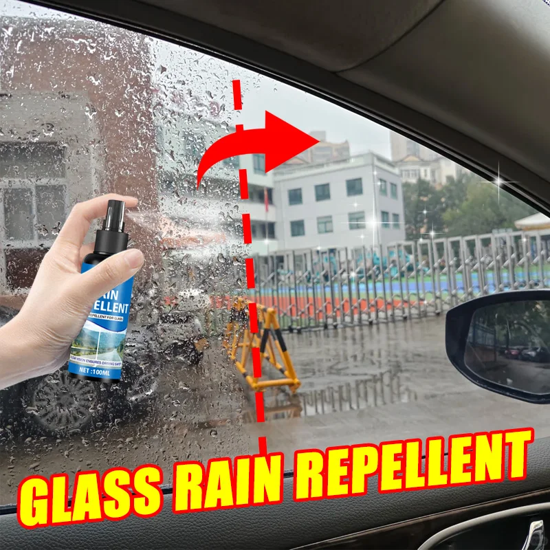 Picture 5: Car Glass Anti Rain Agent, Hydrophobic Water Repellent Spray for Windshield Rearview Mirror, Rainproof Protective Coating Enhanc
