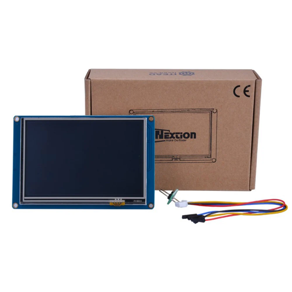 شاشة ذكية LCD تعمل باللمس لتوت العليق بي ، Nextion 5.0 ، HMI ، NX8048T050 ، المسلسل ، USART ، UART