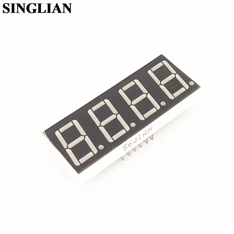 Four In One 0.56 Inch Red Highlighted Digital Display Tube 4 Bit Common Yin/Yang