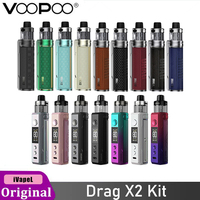 Original VOOPOO Drag X2 Kit 80W Vape 5ML PnP X Pod Cartridge Support 18650 Fit PnP X Coil Electronic Cigarette DTL Vaporizer