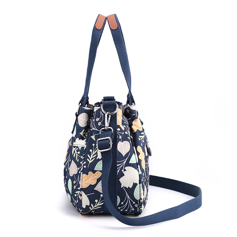 Good quality Female Shoulder Crossbody bags for Women Printed Flower Ladies hand Messenger bags Three-layer main pocket