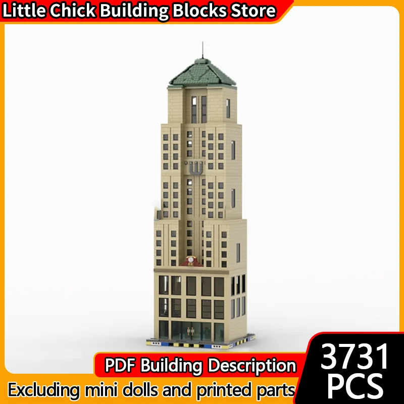 

City Street View Model MOC Building Bricks Urban Landmark Buildings Modular Technology Gifts Holiday Assemble Children Toys Suit