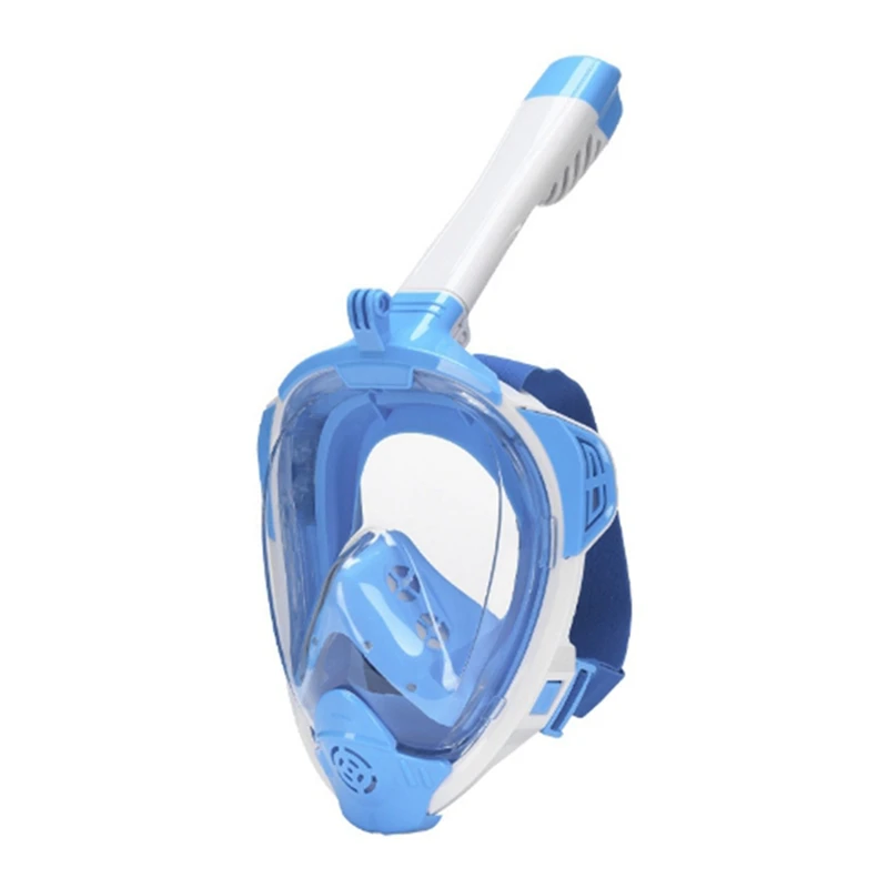 Underwater Snorkeling Full Face Children Swimming Mask Set Safe Breathing, Suitable For Snorkeling And Swimming Easy Install