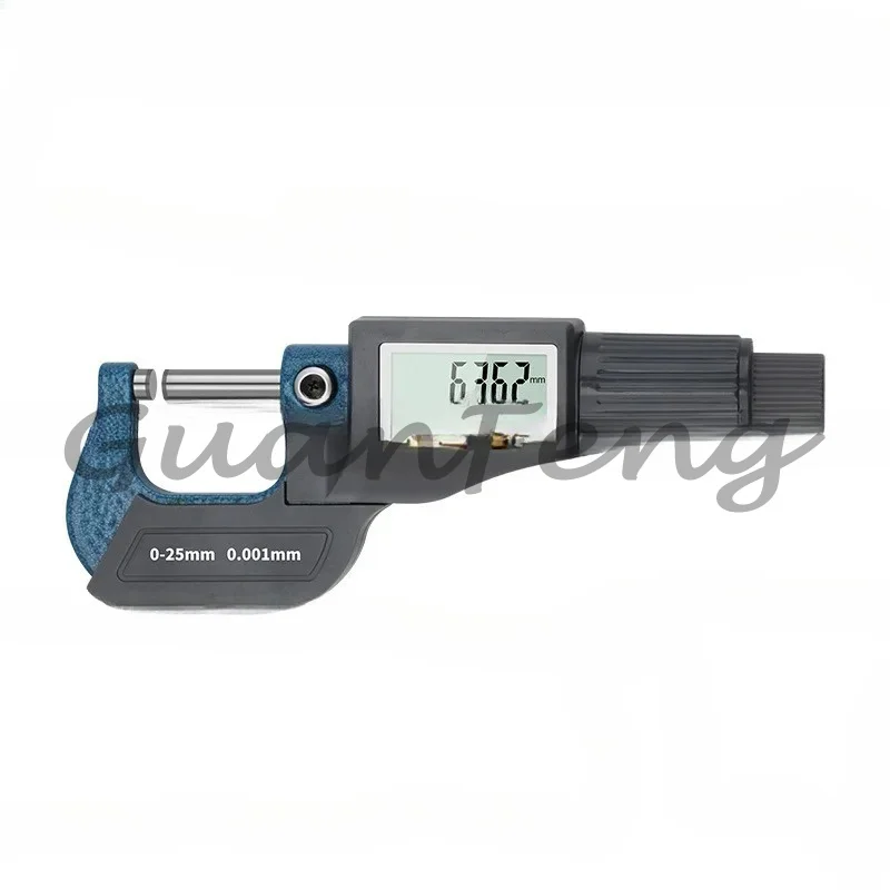 Standard digital display outer diameter micrometer 0-25mm high accuracy