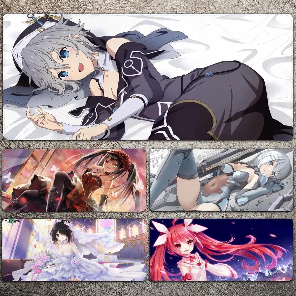 

Date A Live Anime Mousepad Large Gaming Mouse Pad LockEdge Thickened Computer Keyboard Table Desk Mat