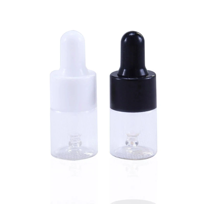 50pcs/lot clear Glass Essential Oil Bottles 5ml 10ml 15ml 20ml Dropper Bottle Jars Vials With Pipette For Cosmetic Perfume