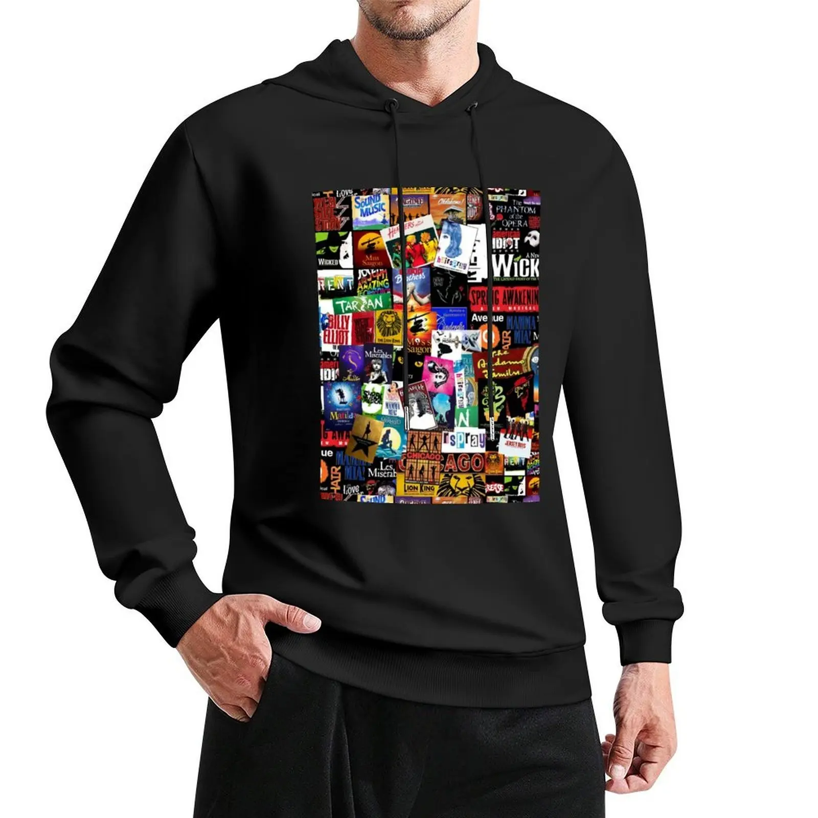 Musicals Collage II Original Hoodie blouse men's clothes korean style clothes clothes for men hoodie graphic