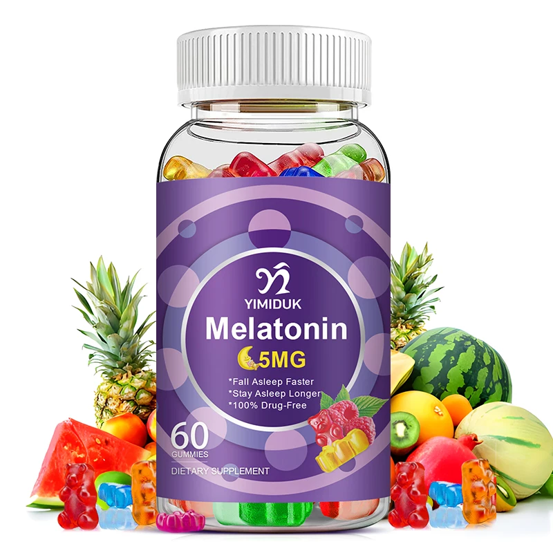 

Melatonin Gummies Anxiety Stress Relief Help Sleep Save Insomnia Body Clock Adjustment For Adult&Children