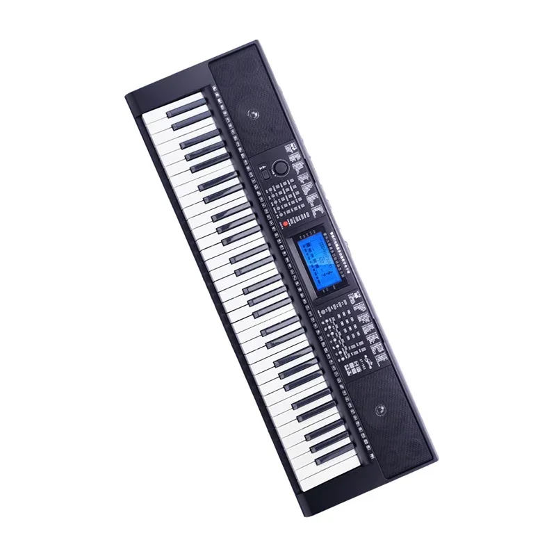 

Adult Portable Electronic Keyboard 61 Key Black Electronic Keyboard Stand Synthesizer Clavier Piano Musical Instruments Gifts