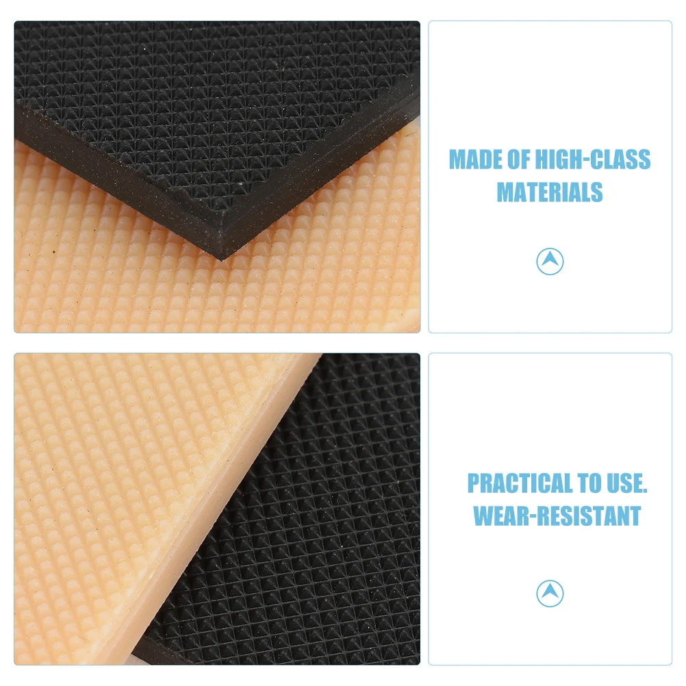 

4pcs High Replacements Non-Slip Shoe Sole Pads Rubber Wear-Resistant Heel Grips Shoe Mute Pads Protective Sole Inserts Durable