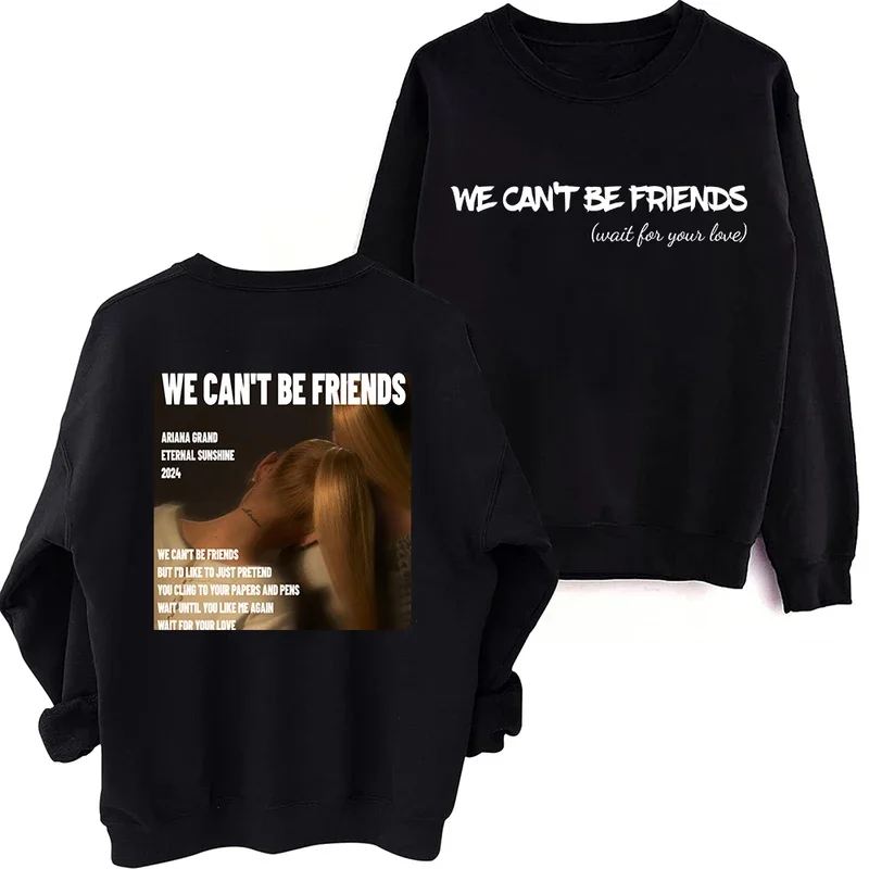 Ariana Grande Eternal Sunshine Sweatshirt Harajuku Round Neck Long Sleeve Oversized Hoodie Fans Gift