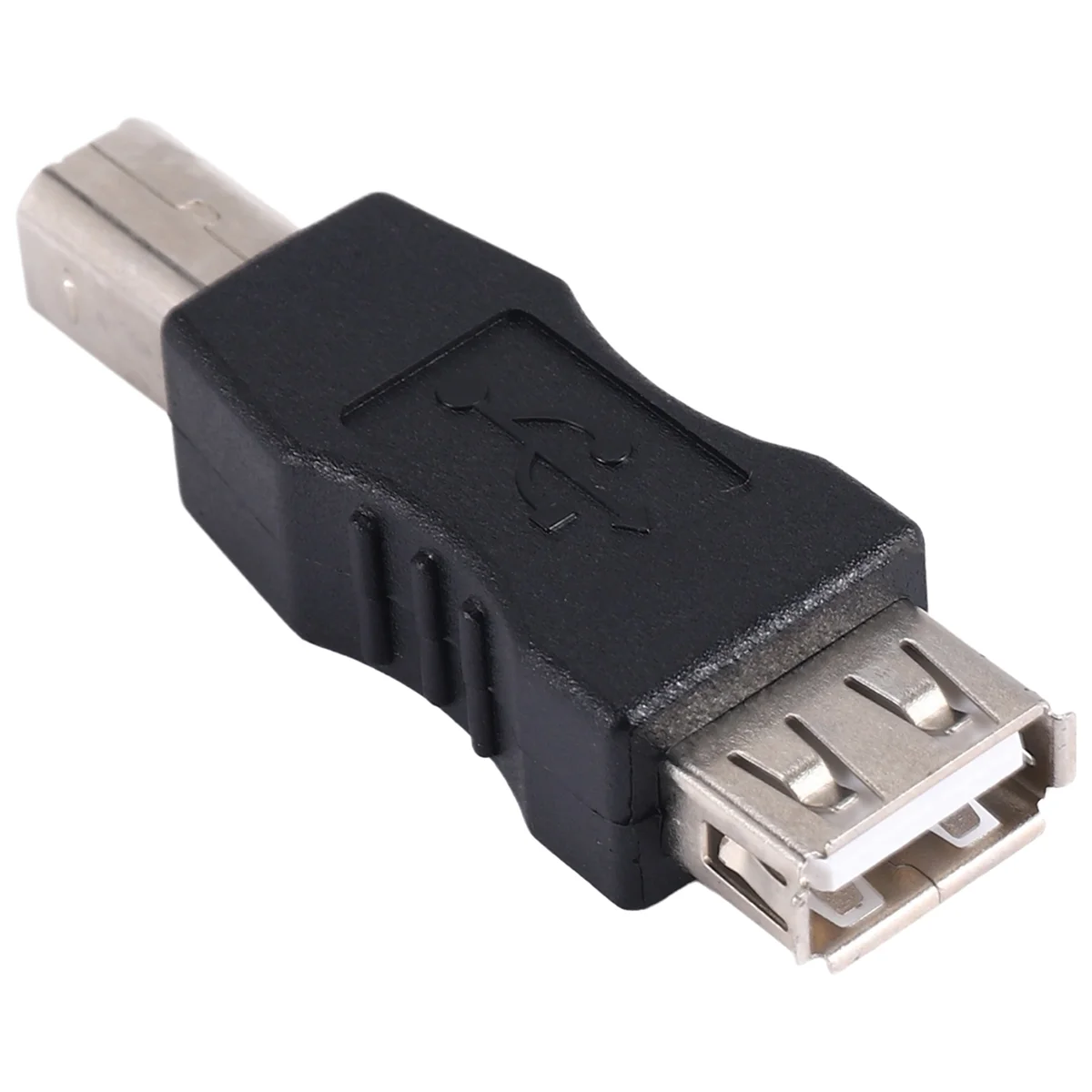 محول طابعة USB QA88X من النوع A أنثى - نوع B لهجة فضية سوداء للرجال