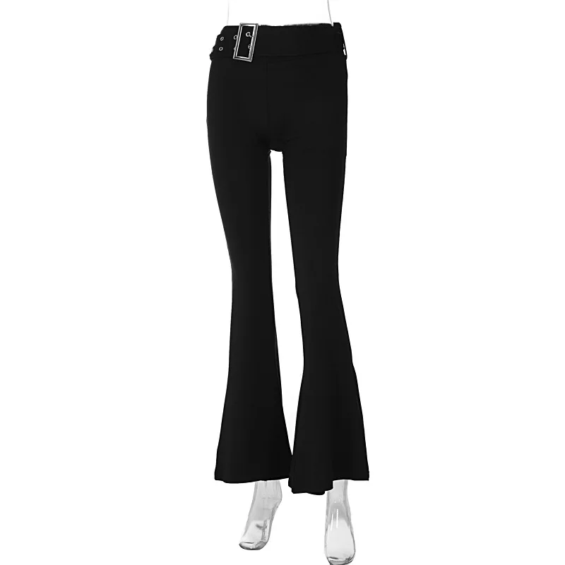 2024 Autumn And Winter Women's Clothing New Sexy Spicy Girl Fashion Trend Tight Fitting Slimming Mid Waist Bell Bottom Pants