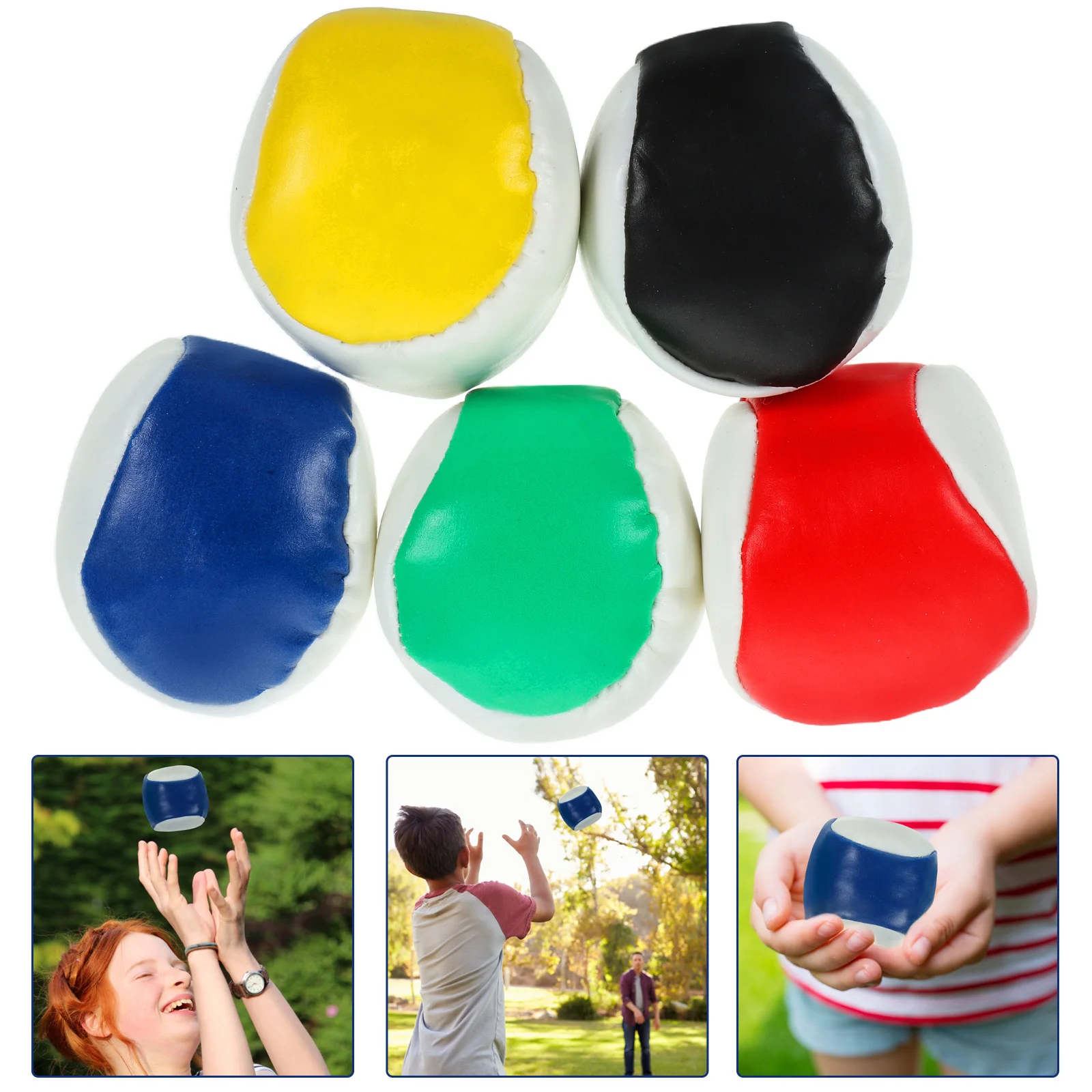 

5pcs Bean Bags for Kids Outdoor Toss Games Small Size Sandbags Portable Hand Eye Coordination Toys Fun Teamwork
