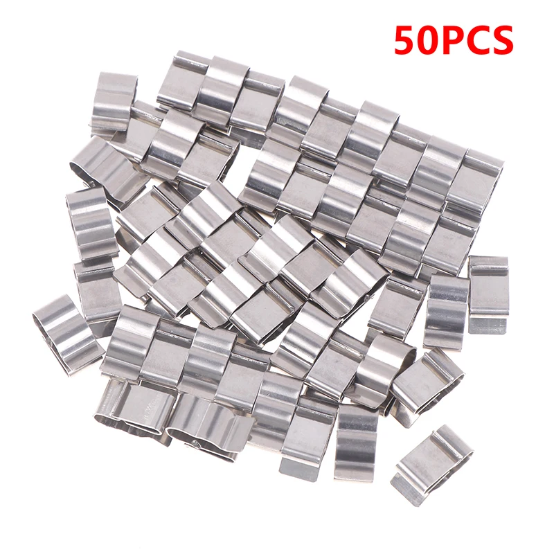 50PCS High Quality New Solar PV Cable Clip Clamp Stainless Steel Wire Clamp Cable Organizer