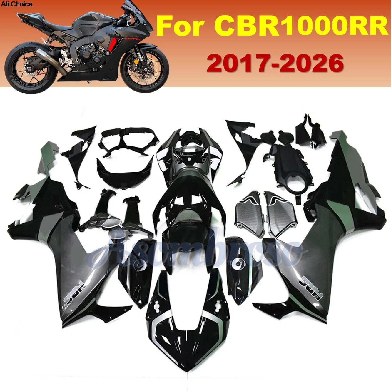 

Fairings For CBR1000RR 2017-2026 S1 S2 CBR1000RA Full Body Kit ABS Plastic Panels