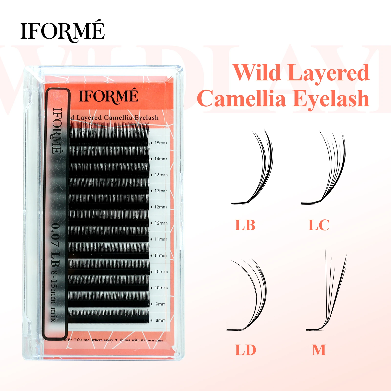 Eyelash Extension Yy - IFORME 와일드 멀티 레이어드 카멜리아 속눈썹