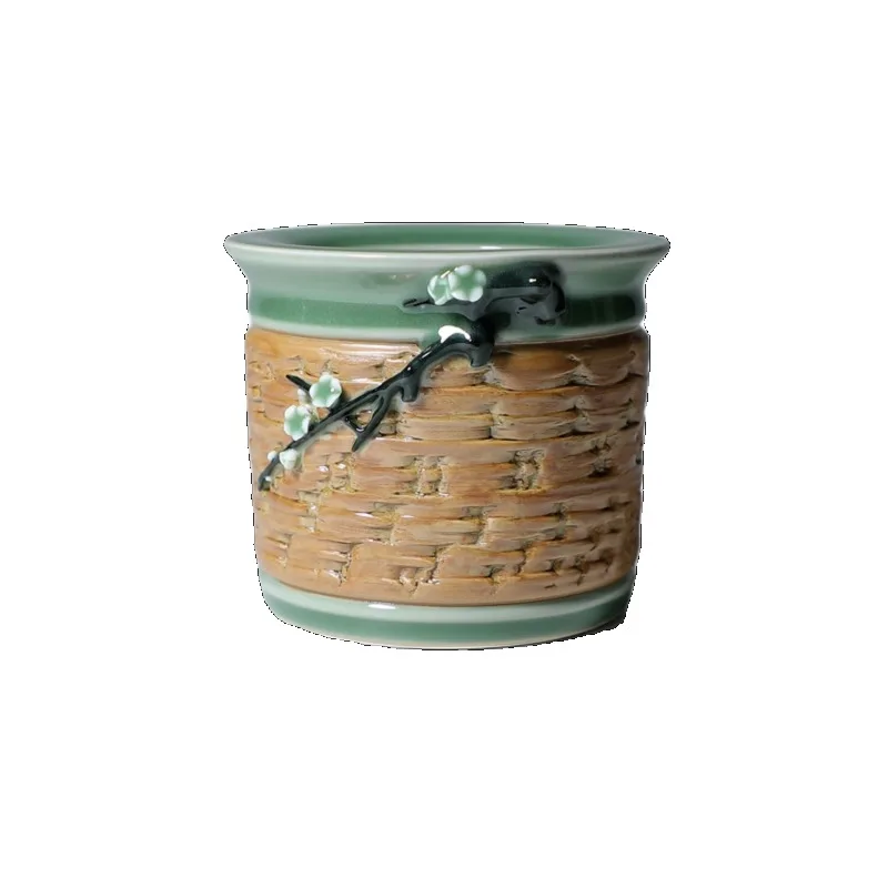 

All handmade pen holder festivals, gifts, stationery supplies, creative plum blossoms, storage pen holder