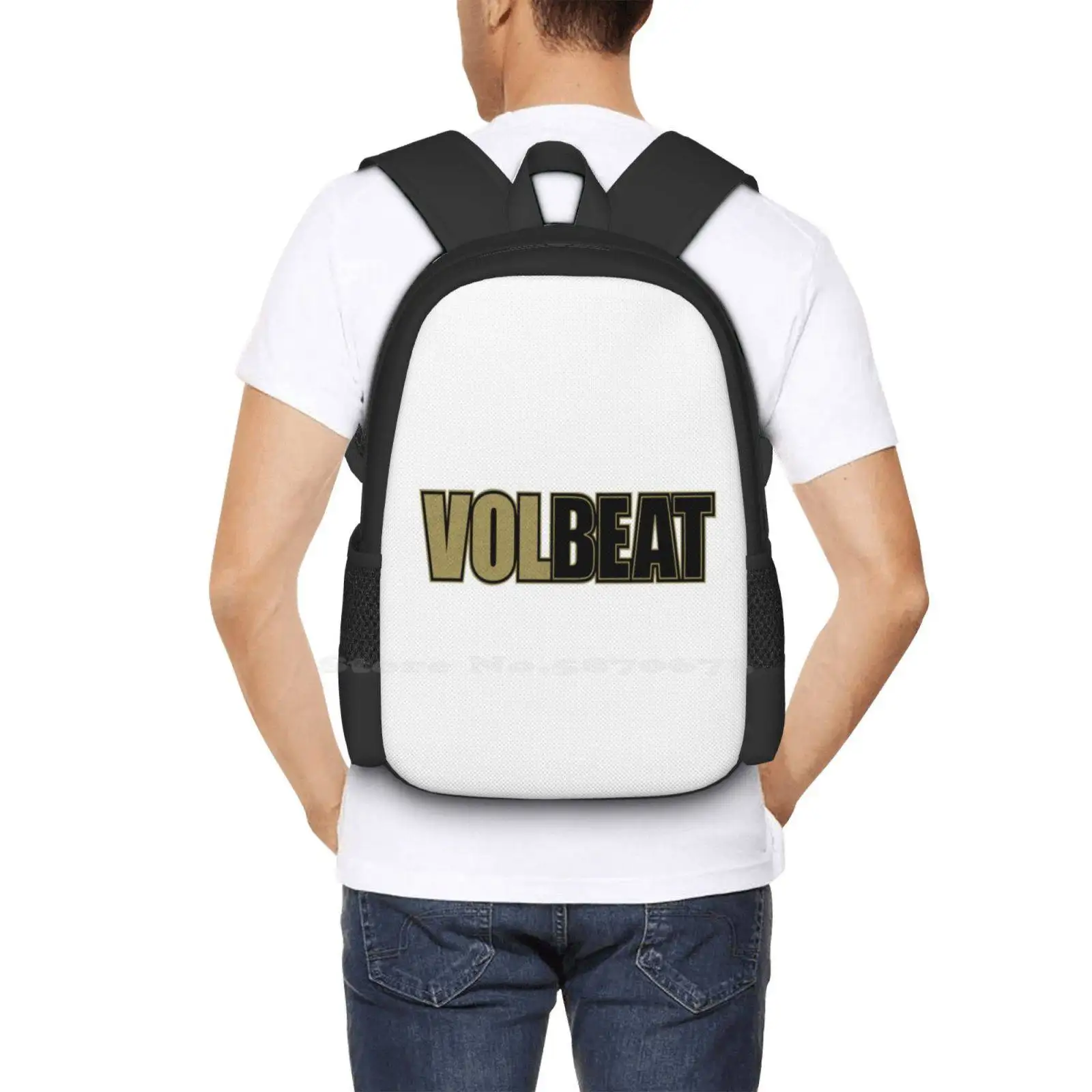 Bolsa Mochila Para Hombres Mujeres Niñas Banda Adolescente Heavy Metal Música Logo Banda Banda Industrial Glam Metal Band Ilustraciones Mejor Vendedor
