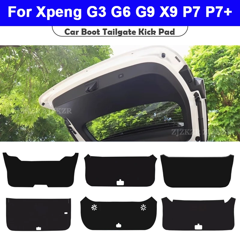 Car Styling Tailgate Protection Sticker Trunk Protection Pad Anti Kick Mat Auto Modified For Xpeng P7 P7+ G3 G6 G9 X9 2021-2025