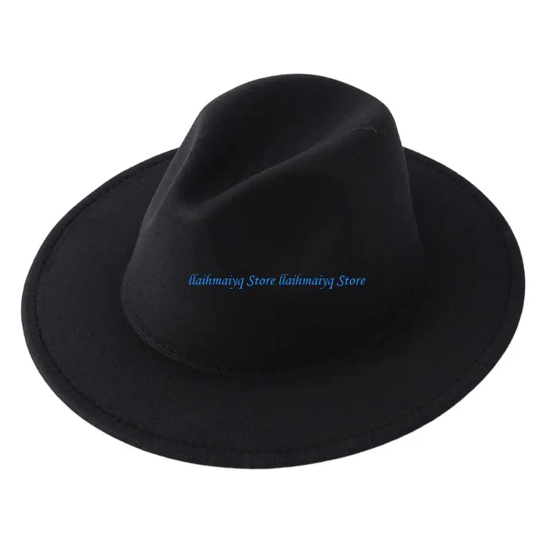 

573B Trendy Wide Brims Polyester Blend Hat For Photoshoots And Casual Daily Use