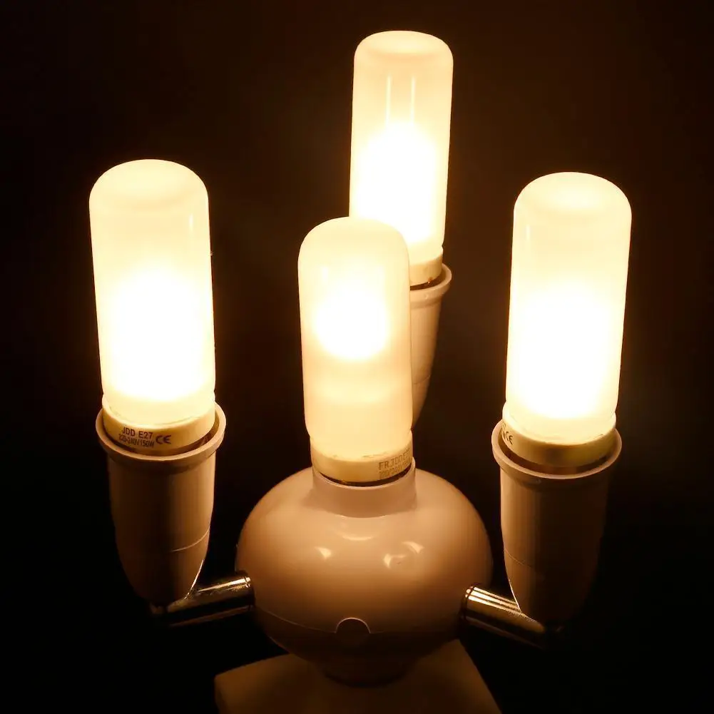 4/6 Heads Lamp Base Replacement Adjustable E27 Socket Splitter LED Light Bulb Lamp Holder Adapter Converter Socket