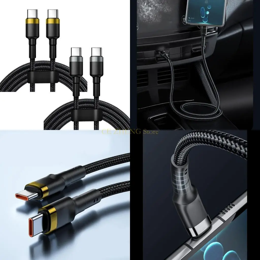 E56B عالية الطاقة 120W 10A النوع C كابل الشحن من النوع C ضمان شحن سريع