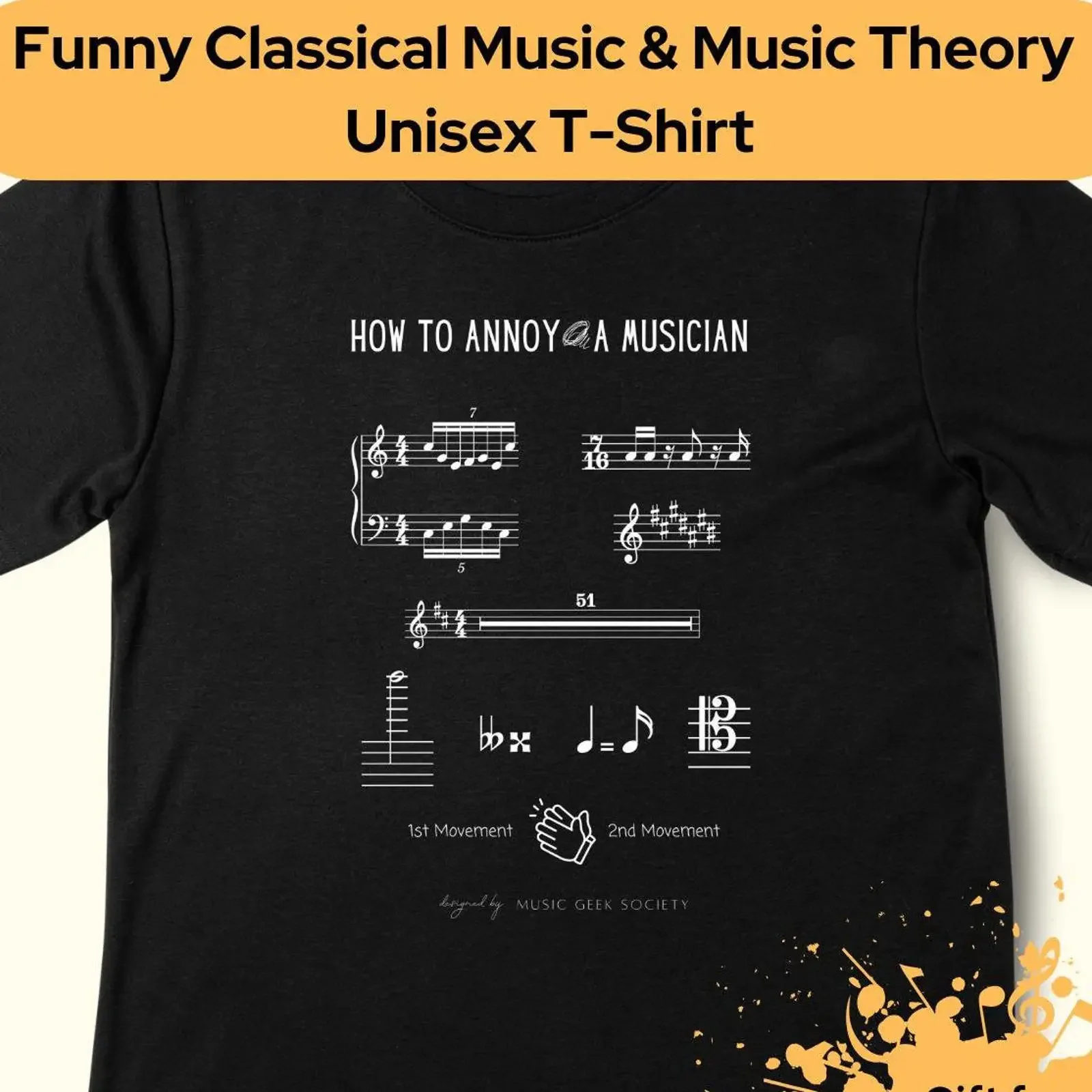 How to Annoy a Musician T Shirt Funny Classical Music Teacher s vintage Washed Stretched Top For Everyday Wear Soft Versatile