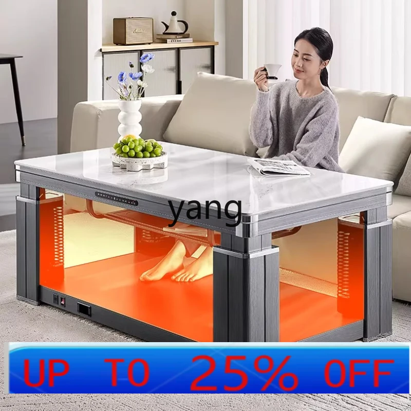 

YJQ Lifting Electric Heating Table Home Roasting Coffee Table Integrated Rectangular Electric Heater
