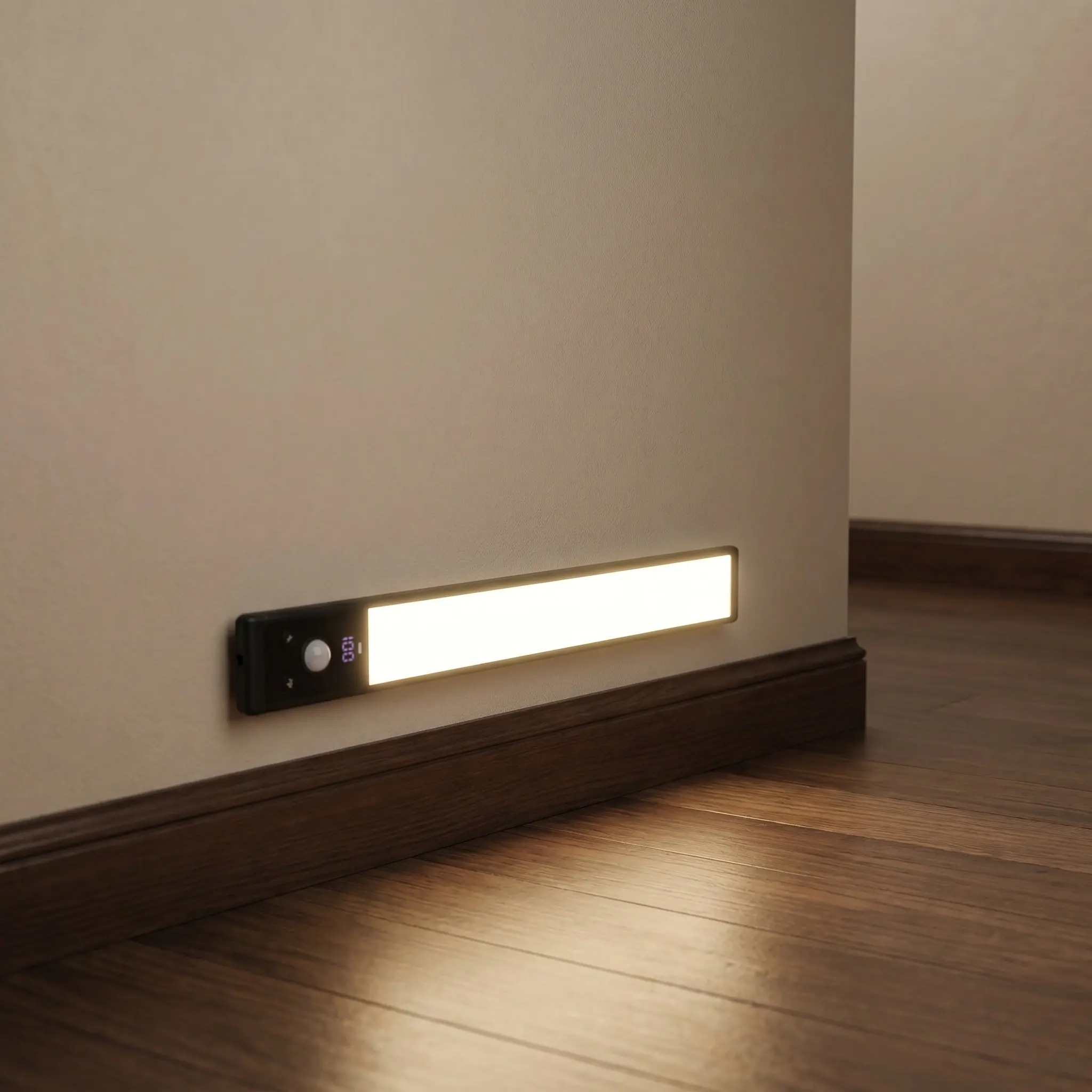 

4Pcs Motion Sensor Cabinet Lights High Brightness Under Cabinet Lighting Fixtures Induction Night Light for Kitchen Hallways