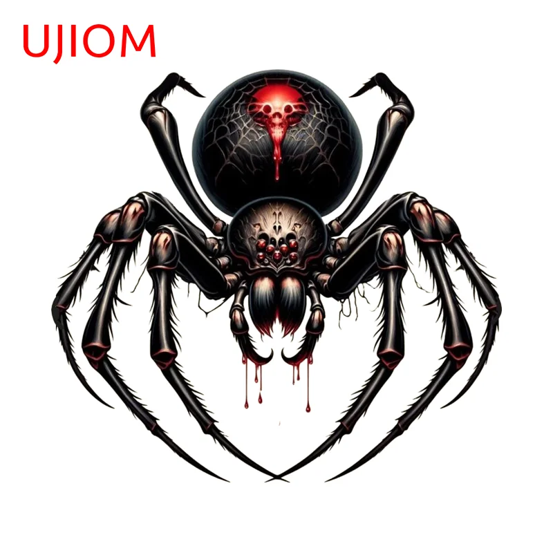 UJIOM Cute Scary Spider Baby Wall Sticker Eye Catching Funny Kitchen Bedroom Decal Hot Selling Cupboard Vestibulec Decor