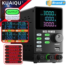 KUAIQU M1-M4 Memory Storage DC Power Supply,30V 200V 300V Adjustable Bench Power Supply for R&D/Industrial/Teaching Applications