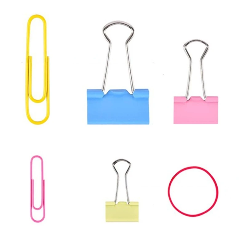 Clipes caneta coloridos e clipes pasta conjunto clipe papel caneta titular clipes lápis dropshipping