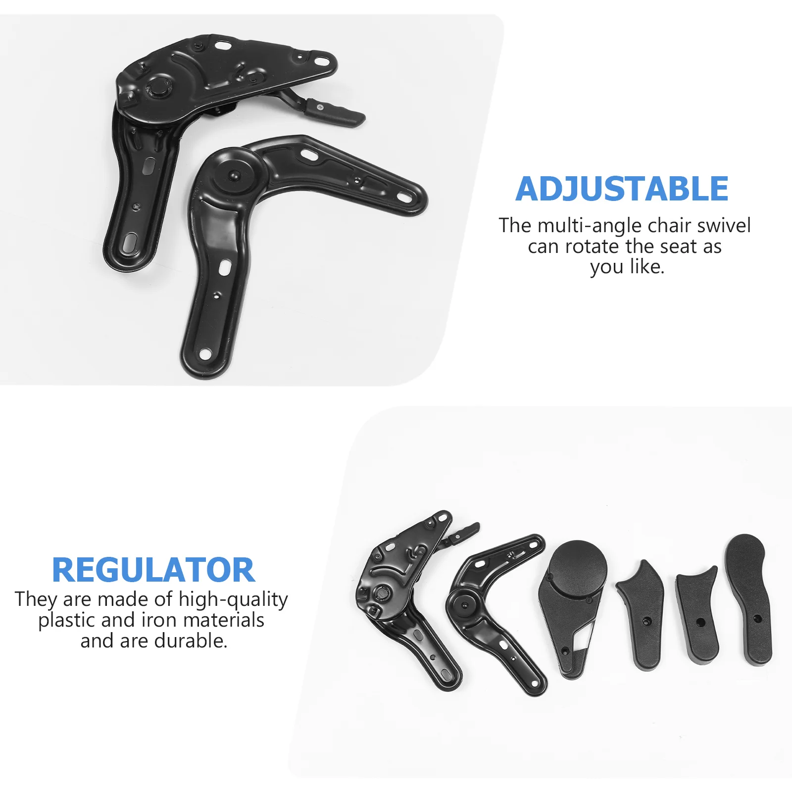 

6Pcs Gaming Chair Adjusters Multi-Angle Regulators Practical Seat Turners E-Sport Accessories Chair Adjusters