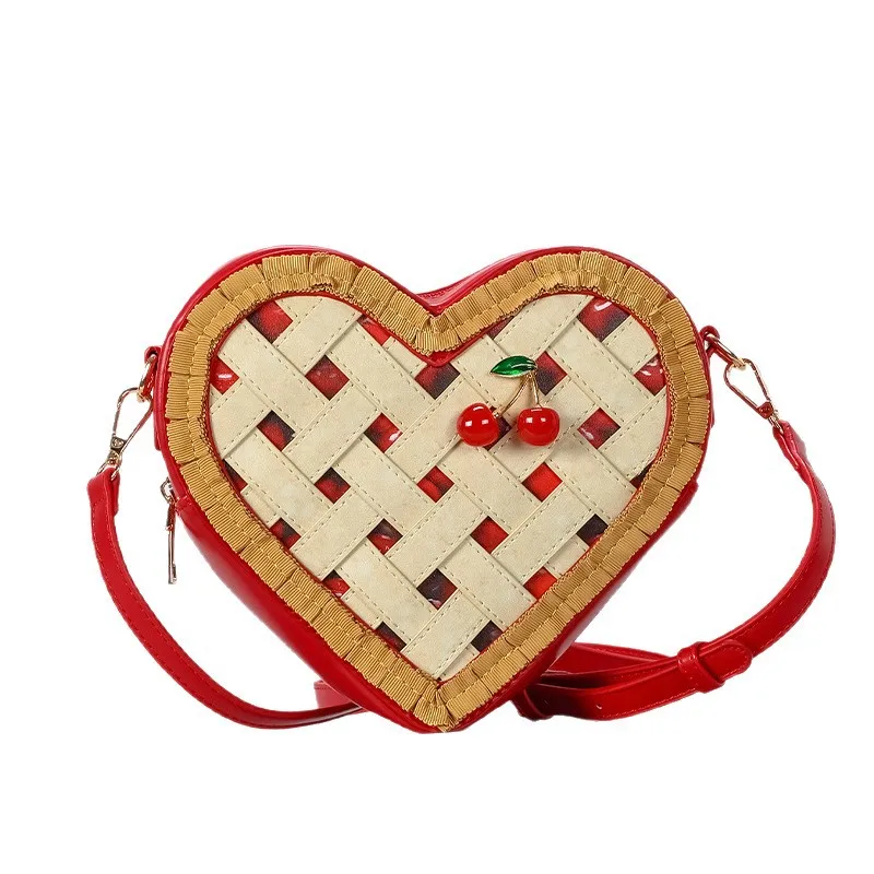 NEW weave Love Shoulder Phone Bag Mouth Red Envelope Crossbody Bag Women's Niche Luxury Handbag