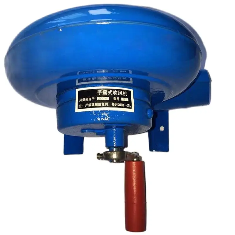 80W/120W/150W Kipas Engkol Tangan Peniup Udara Perlengkapan Besi Panggangan Manual Starter Api Exciter Api untuk BBQ Piknik Luar Ruangan Berkemah Mendaki