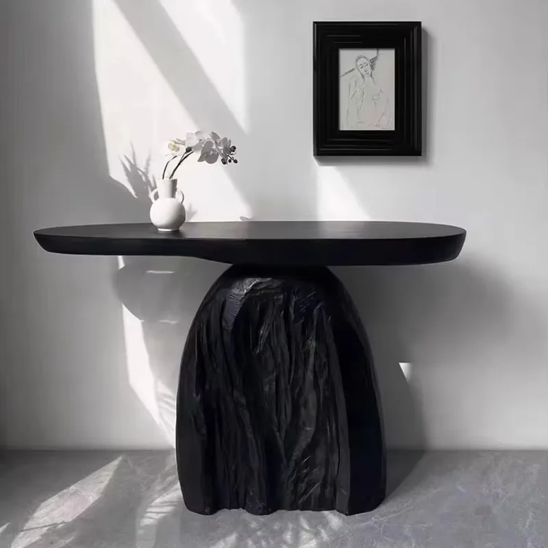 

Retro Chinese solid wood end-view table, front door table ornament, bedroom home furniture