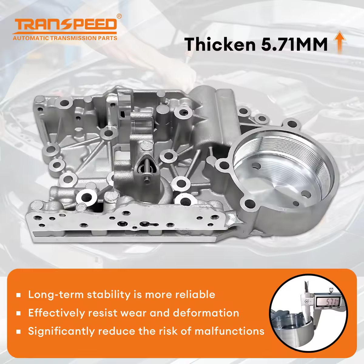 TRANSPEED DQ200 DSG 0AM Brand New 5.71 MM Thicken Auto Transmission Accumulator Housing for Audi Volkswagen Skoda Seat Passat