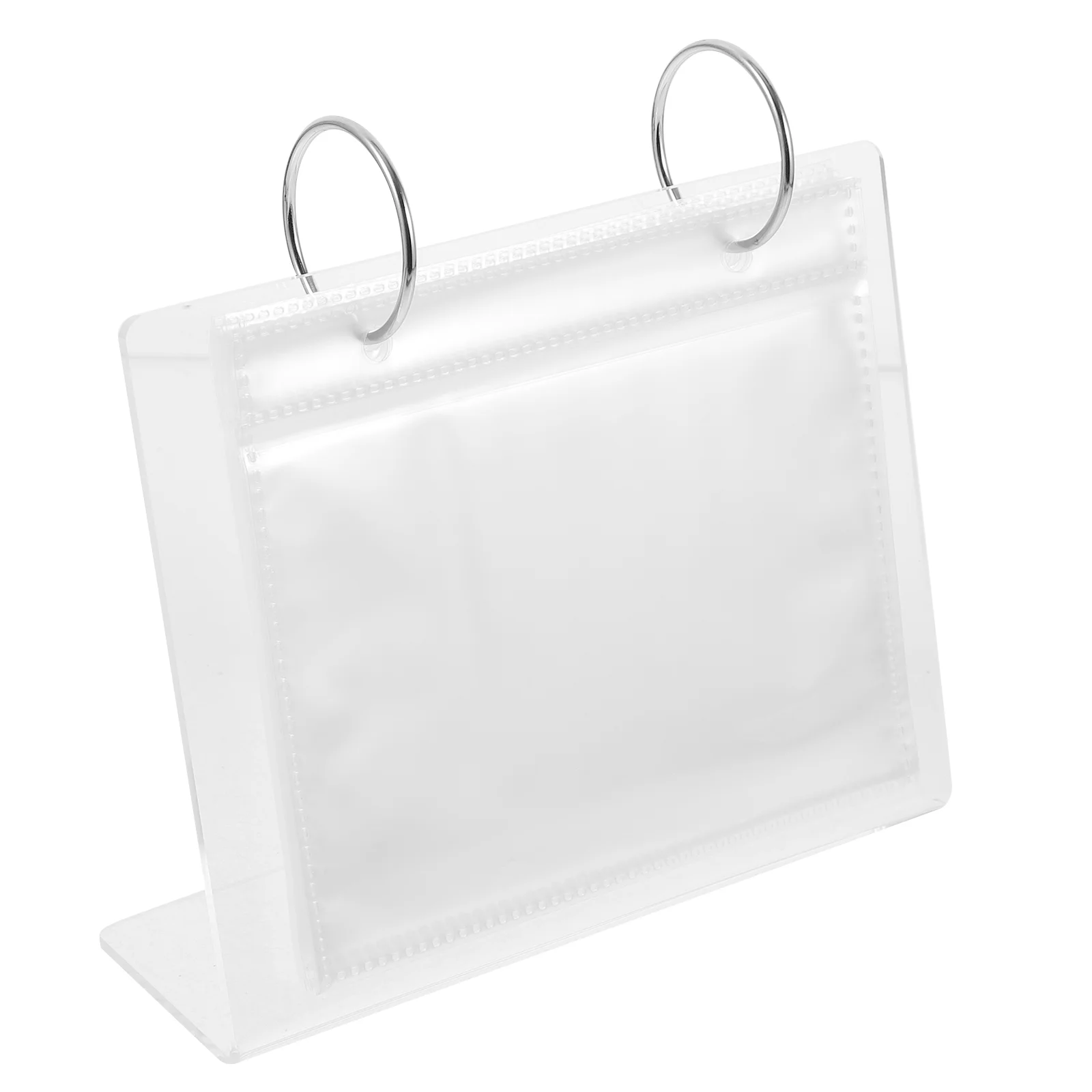 Photo Storage Book Stand Frame Picture Aldult Acrylic Table Landscape Holder Small Travel Framed