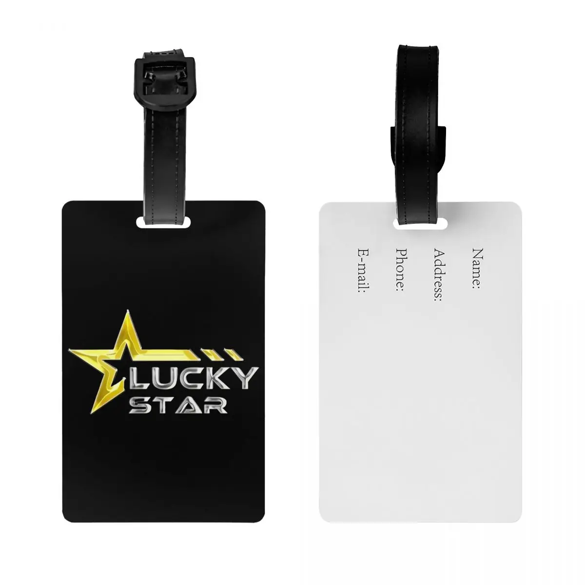 Custom Japanese Lucky Star Game Luggage Tags Custom Kawaii Anime Baggage Tags Privacy Cover ID Label