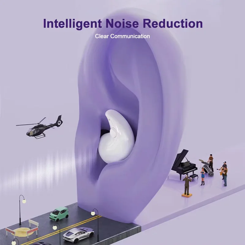 Y36 Bluetooth 5.3 Wireless Headphones TWS In-Ear Invisible Sleep Earbuds With Mic Noise Cancelling Earphones HIFI Music Headset