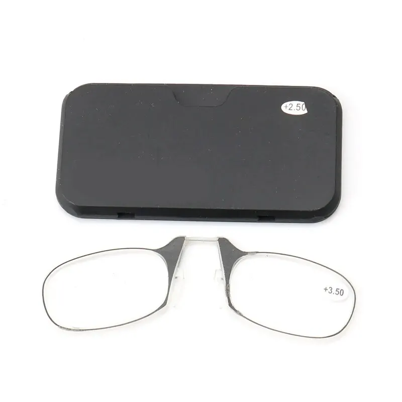 Modische Nasenklammer-Lesebrille, ultraleichte und praktische Presbyopie-Brille für Mobiltelefone, HD-Lesebrille im Retro-Stil – Detail 2