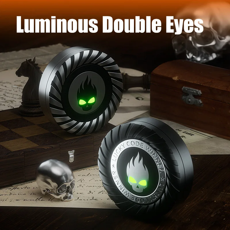 Petit diable EDC métal Fidget Spinner mécanique bouton à cliquet anti-Stress adulte haptique Fidget bout des doigts jouet garçon DDHD outil