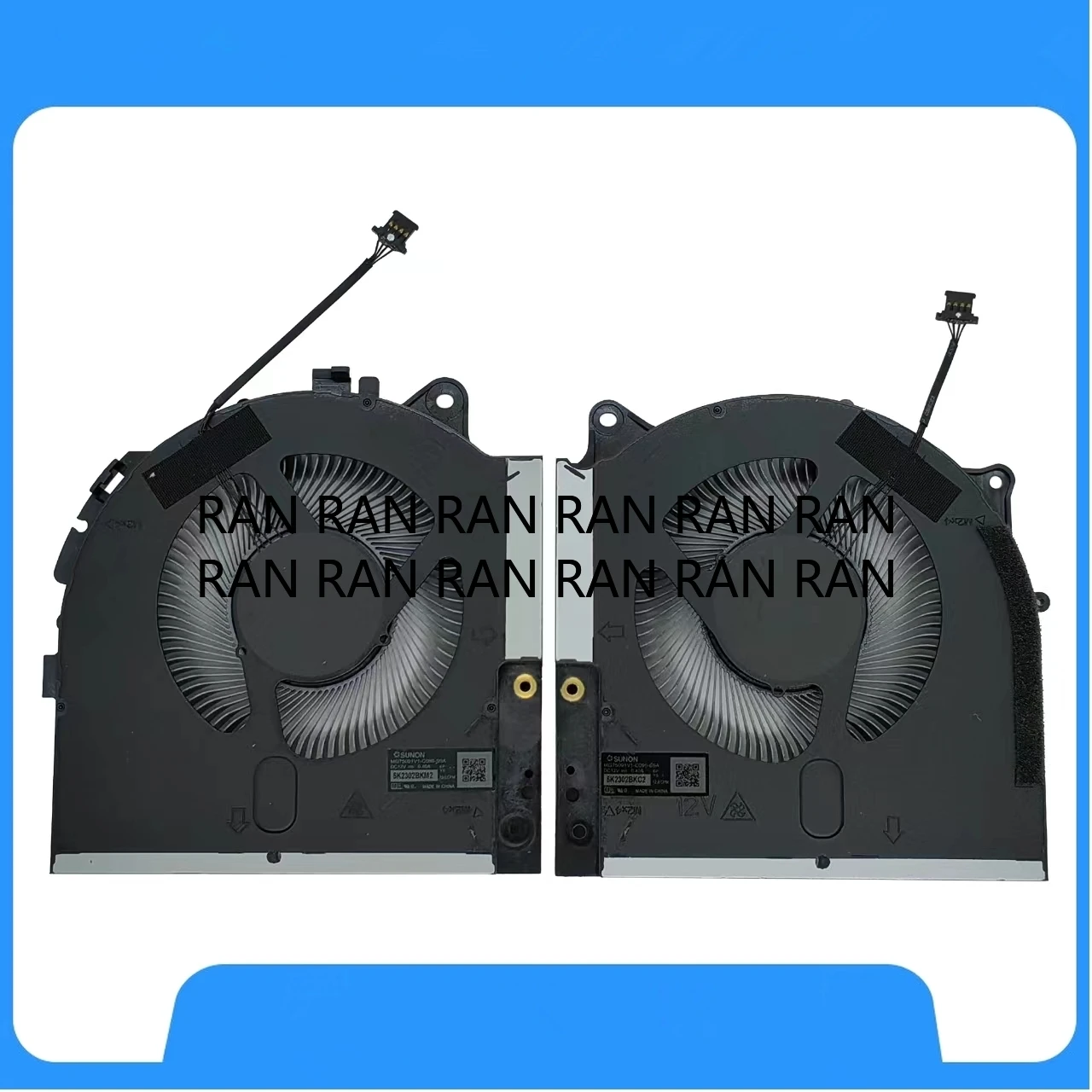 

New CPU+GPU Cooling Fan for Dell Alienware M17 R5 2022 Laptop MG75091V1-C080-S9A MG75091V1-C090-S9A DC12V 0.40A Fan