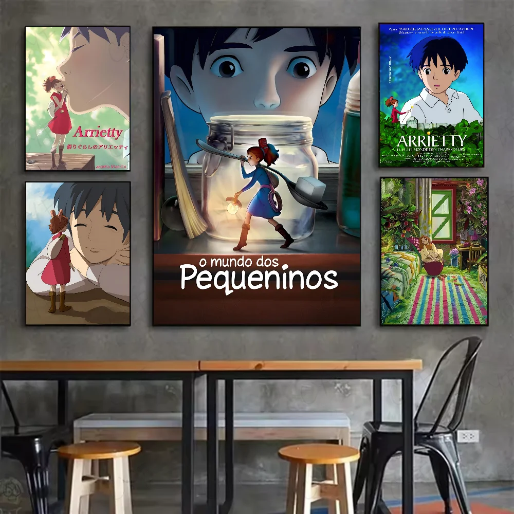 

Animation film Secret W-World of Arrietty Poster HD art sticky wall waterproof home living room bedroom bar aesthetic decoration