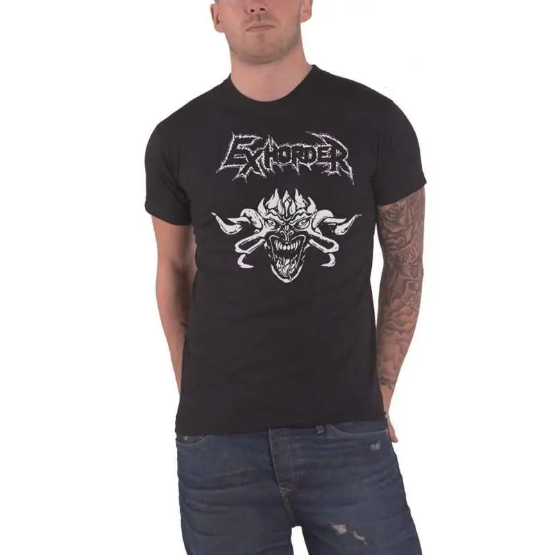 

Exhorder T Shirt Demons Band Logo New Official Mens Black