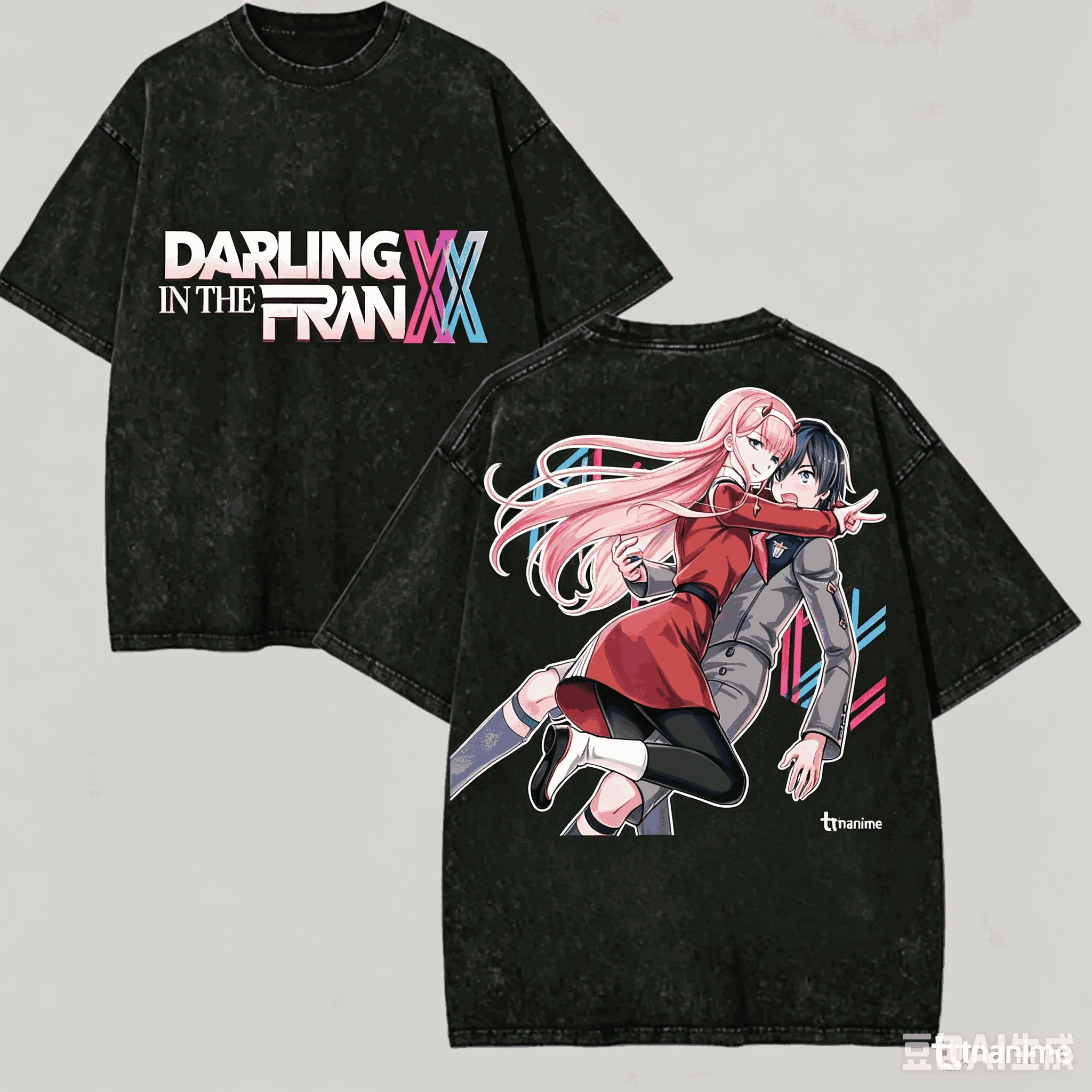 DARLING in the FRANXX Washed T - Vintage Fashion Model review and price