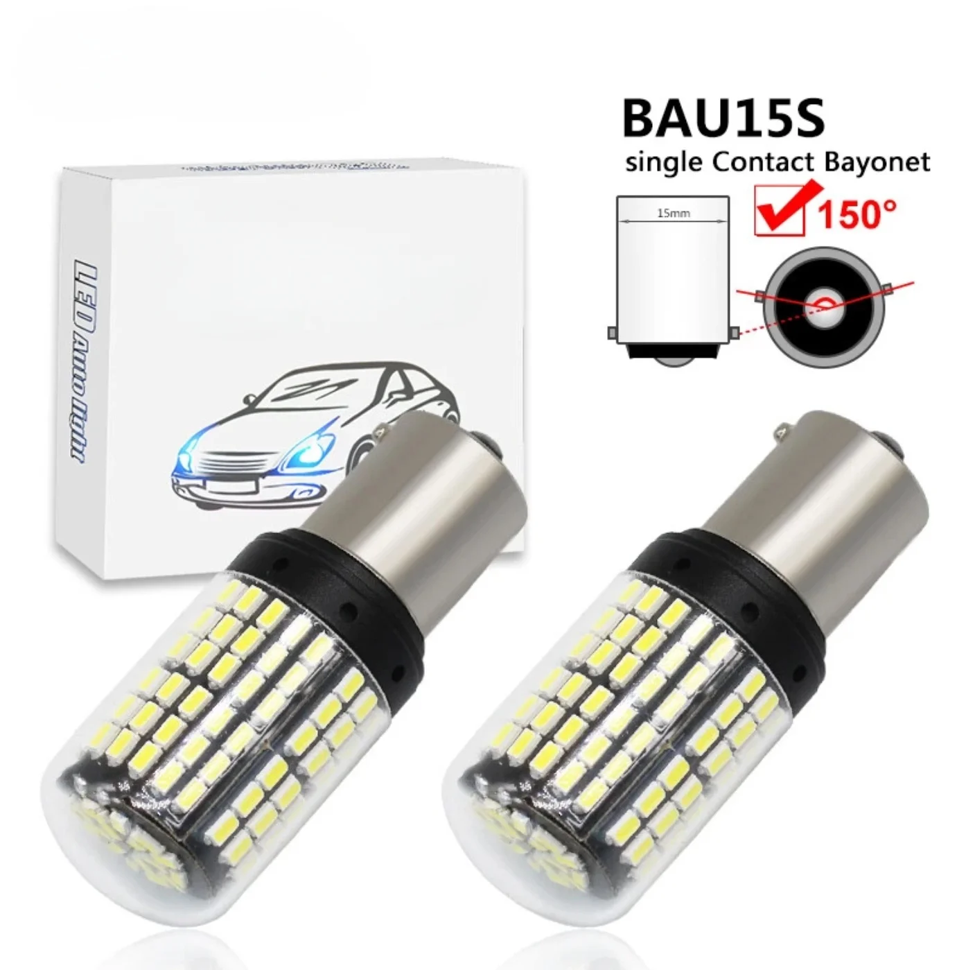 2X 1156 PY21W Led 1…